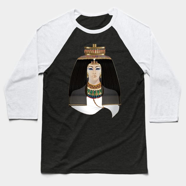 Royal Ahmose Nefertari Queen Baseball T-Shirt by Nobiya